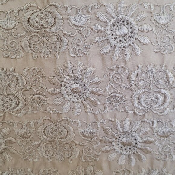 Pete & Greta by Johnny Was VTG 100% Silk Embroidered Peplum Lined Gold Jacket - Picture 11 of 16